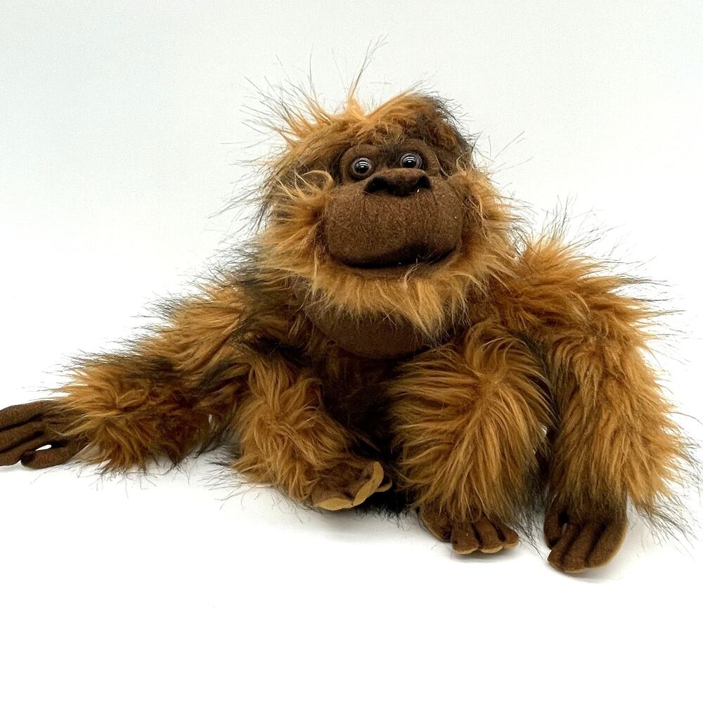 Rainforest Rudy Harry D Orangutan‎ Plush Brown Stuffed Animal 9in Junglecore Toy
